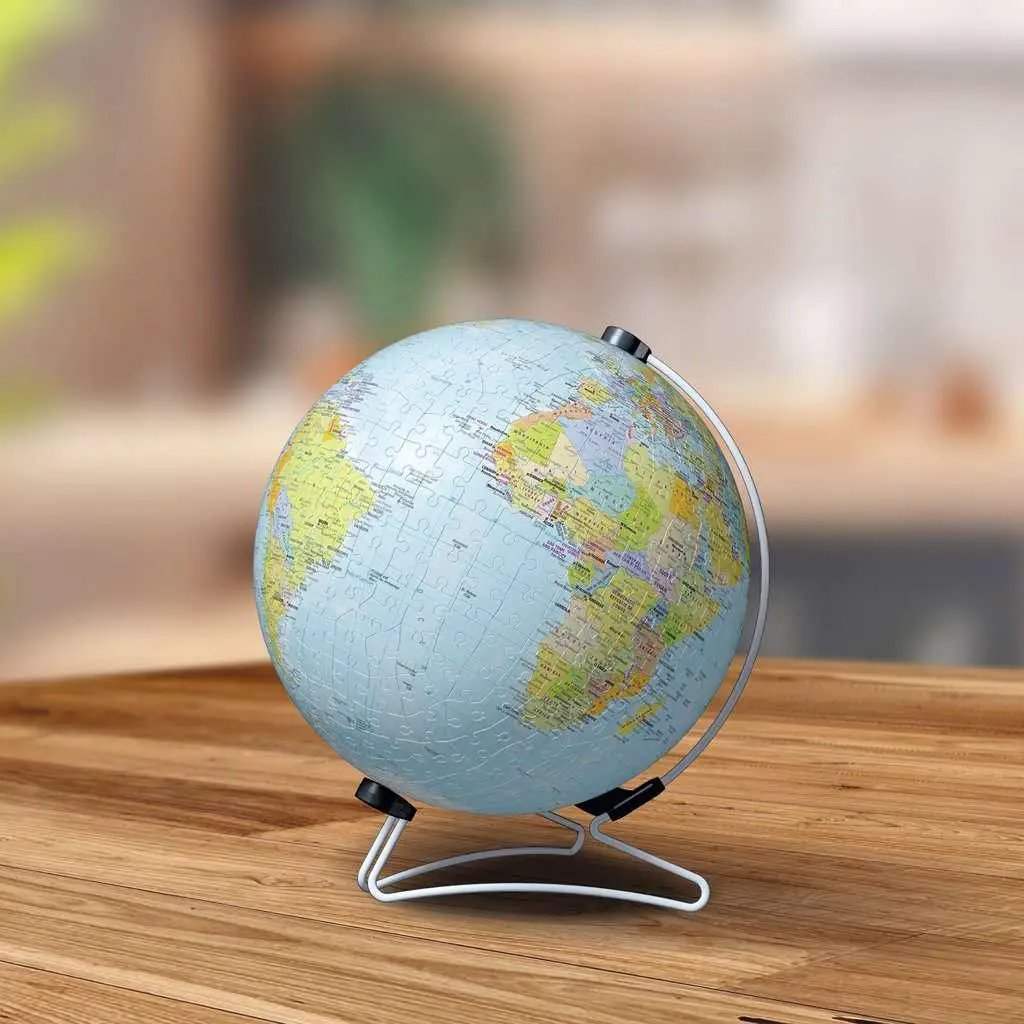 Educational 3D World Globe Puzzle With Rotating Stand - ToylandEU