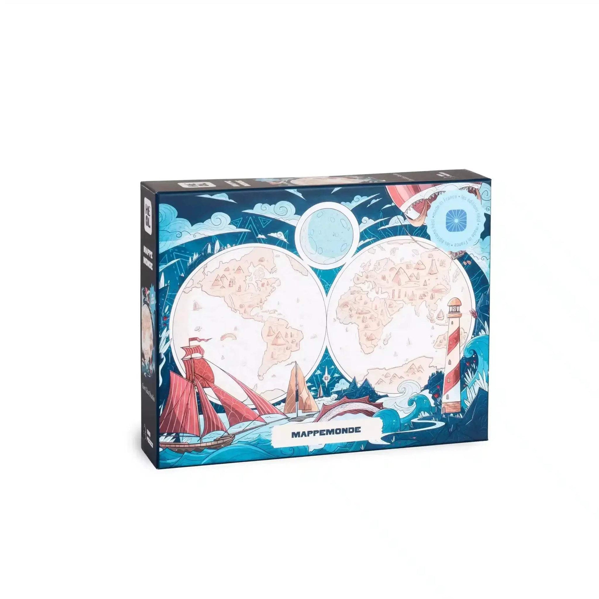 World Map 1000 Piece Premium Quality Jigsaw Puzzle Heol Collection - ToylandEU