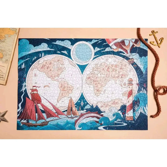  World Map 1000 Piece Premium Jigsaw Puzzle By Heol -  ToylandEU™