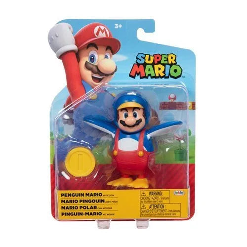 World Of Nintendo Penguin Mario Action Figure With Articulation - ToylandEU