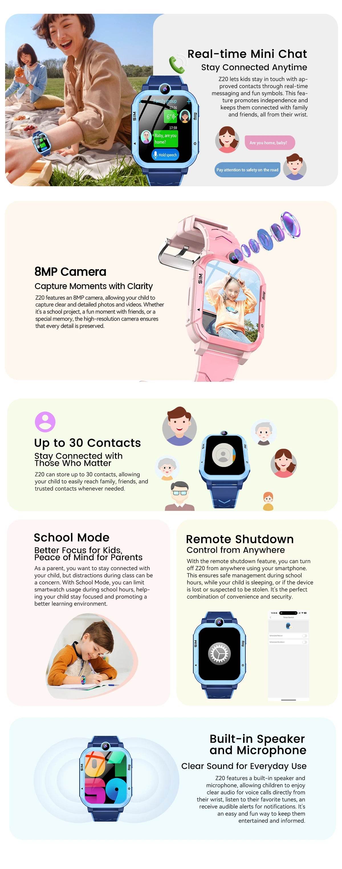 World Premiere Blackview NEW Z20 4G Smart Watch Kids GPS Video Call IP67 Tracker - ToylandEU