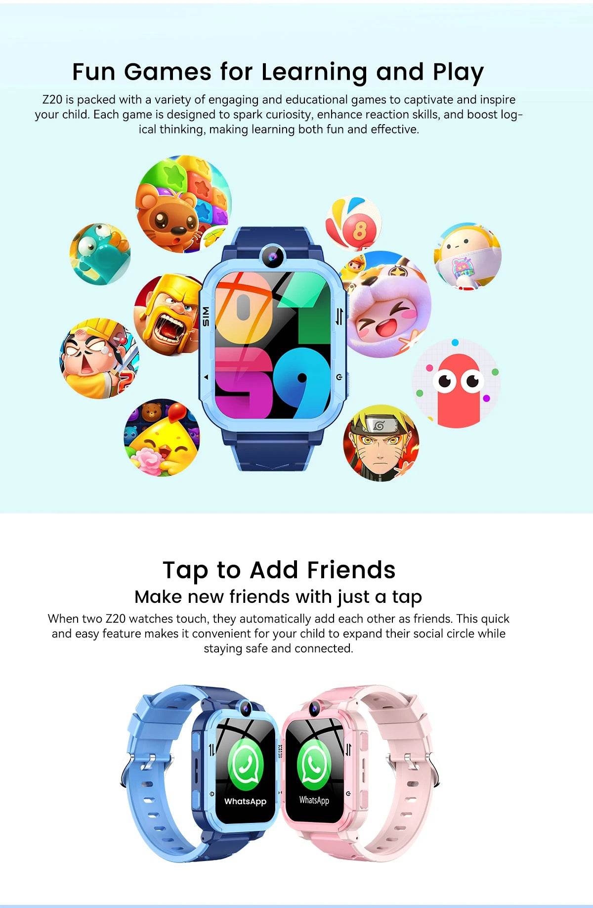 World Premiere Blackview NEW Z20 4G Smart Watch Kids GPS Video Call IP67 Tracker - ToylandEU