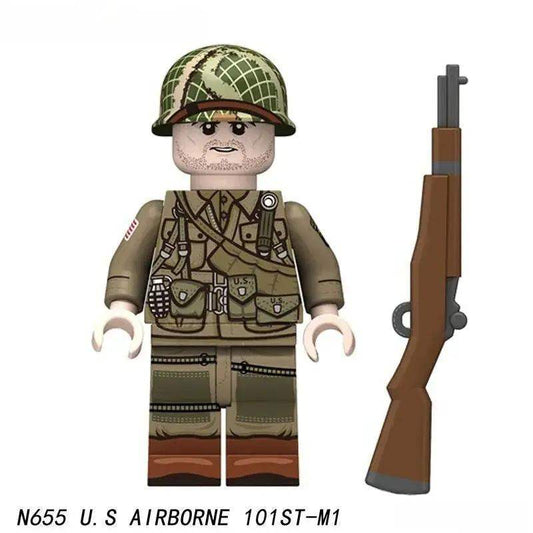  WWII Airborne Soldier Lego Minifigure Historic Detail -  ToylandEU™