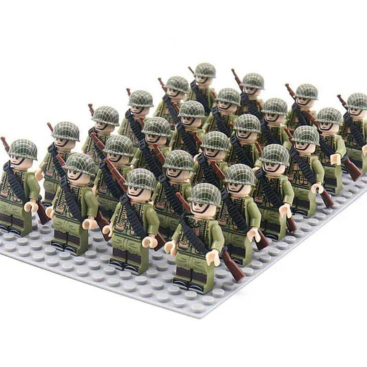  World War II American Soldier Lego Minifigures Set Edu -  ToylandEU™