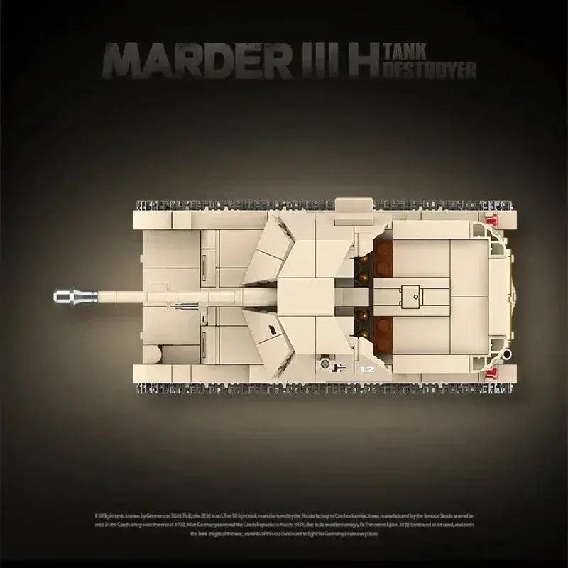  World War II German Marder III Tank Blocks STEM -  ToylandEU™