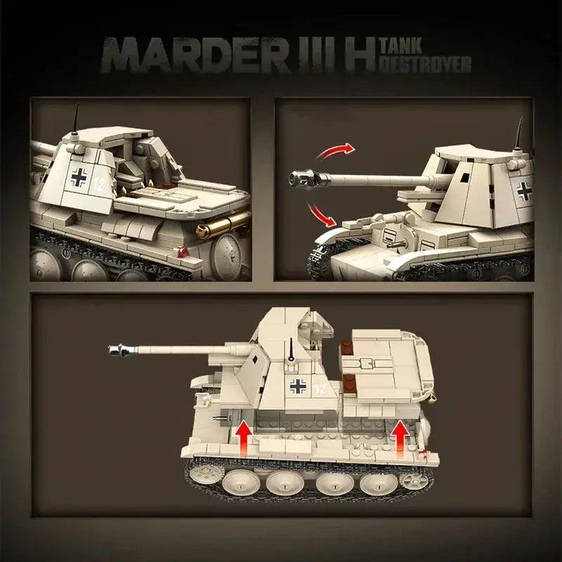  World War II German Marder III Tank Blocks STEM -  ToylandEU™