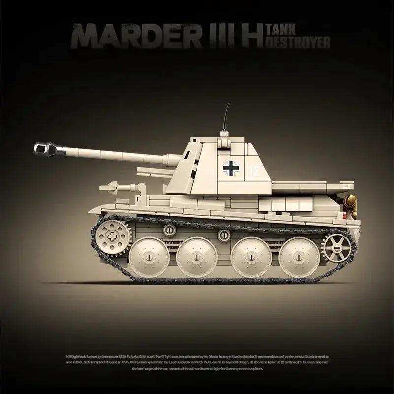  World War II German Marder III Tank Blocks STEM -  ToylandEU™