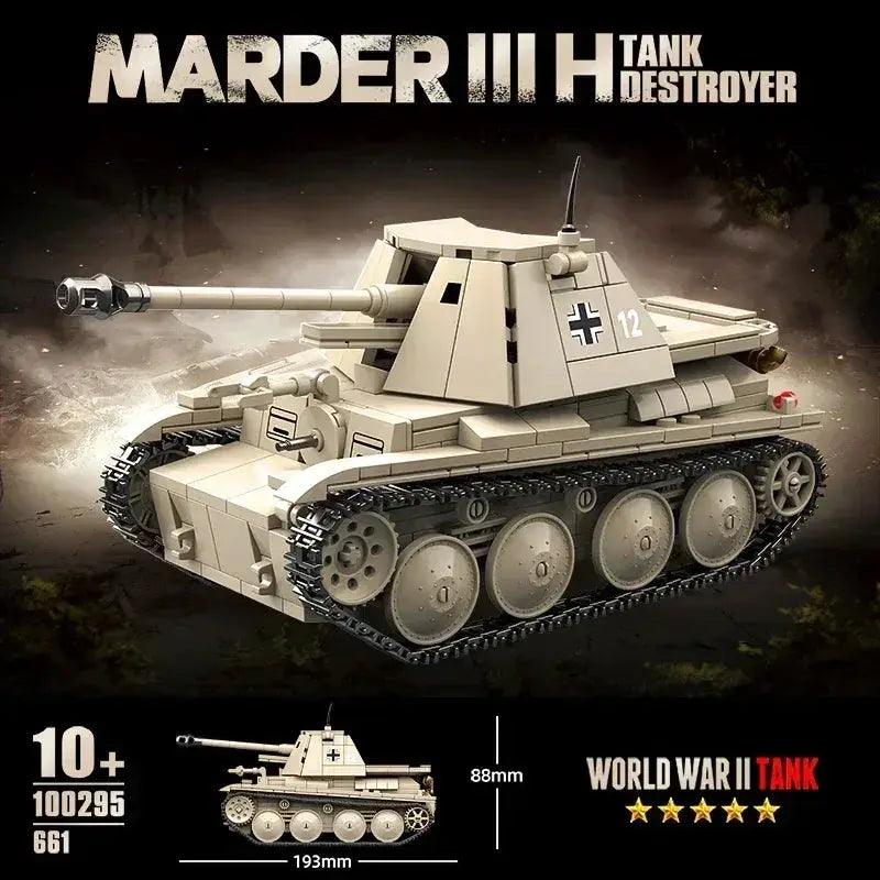  World War II German Marder III Tank Blocks STEM -  ToylandEU™
