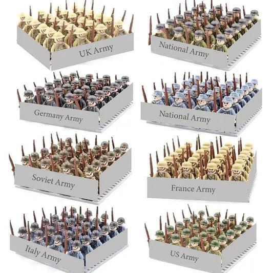  World War II Military Building Blocks Soldier Set Kids -  ToylandEU™
