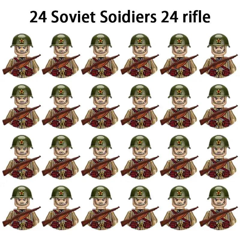  World War II Military Building Blocks Soldier Set Kids -  ToylandEU™