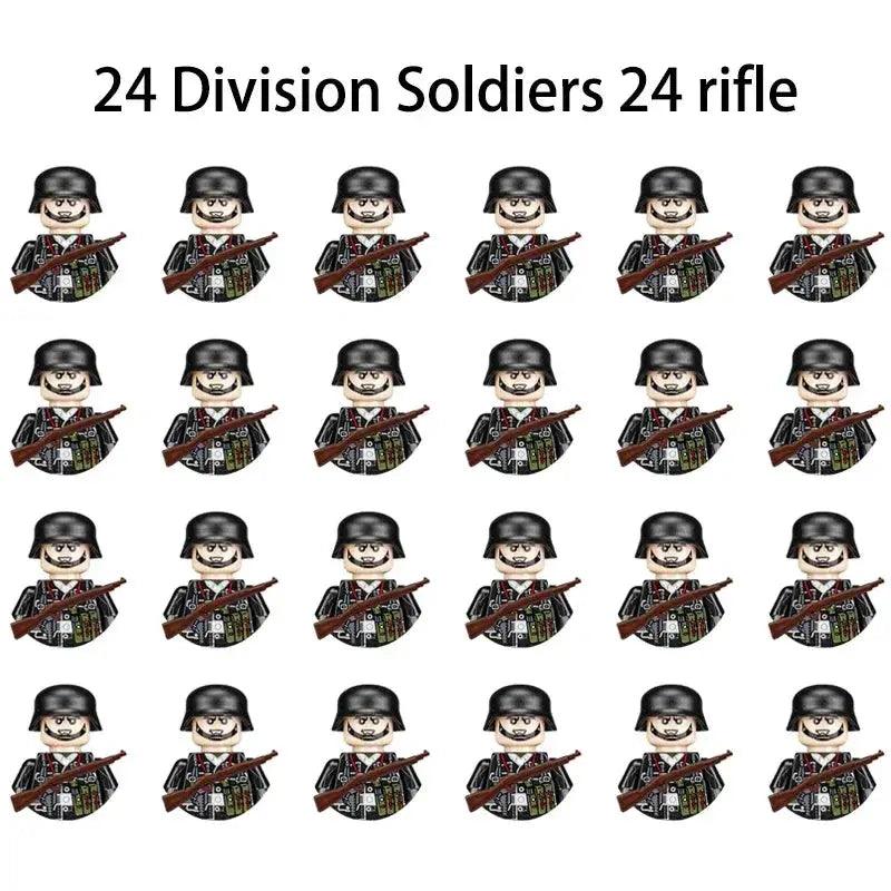  World War II Military Building Blocks Soldier Set Kids -  ToylandEU™