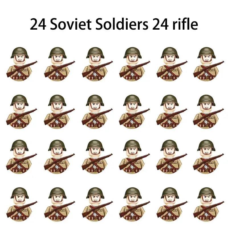 World War II Military Building Blocks Soldier Set Kids -  ToylandEU™