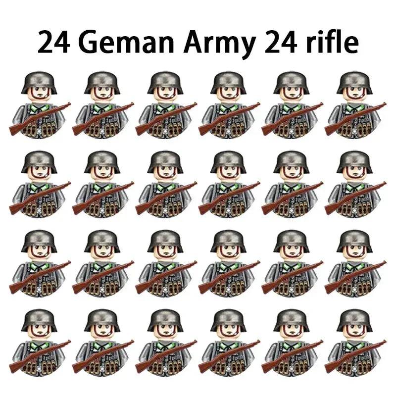  World War II Military Building Blocks Soldier Set Kids -  ToylandEU™