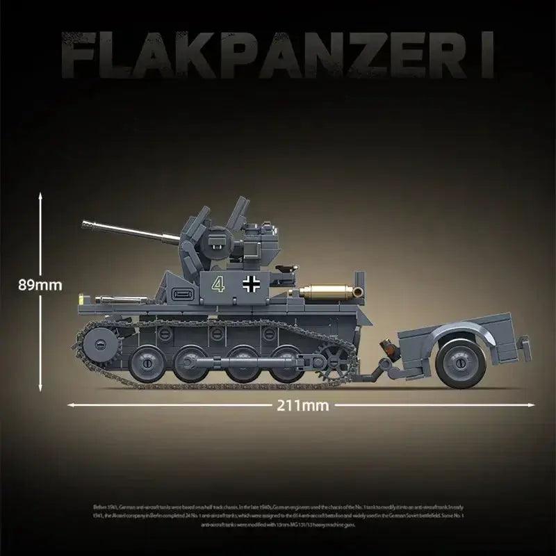  World War II Tank Building Block Set Anti Aircraft Pro -  ToylandEU™