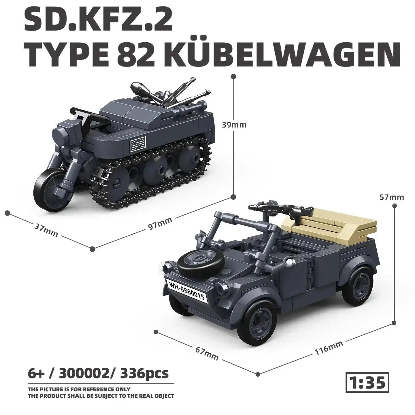  World War II Tank Model Building Blocks Compatible Lego -  ToylandEU™