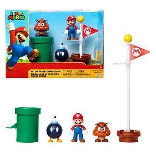 Mario World Acorn Plains Diorama Playset With Exclusive Accessories - ToylandEU