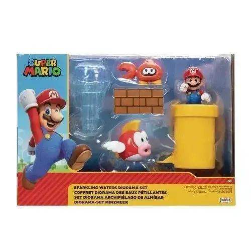 Nintendo Super Mario Poseable Figure Diorama Set With Exclusive Gadgets - ToylandEU