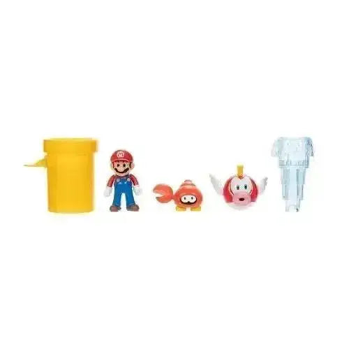 Nintendo Super Mario Poseable Figure Diorama Set With Exclusive Gadgets - ToylandEU