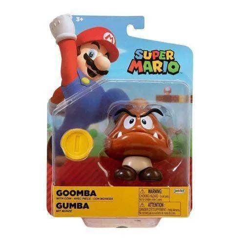 Goomba Action Figure With Coin From World Of Nintendo - ToylandEU