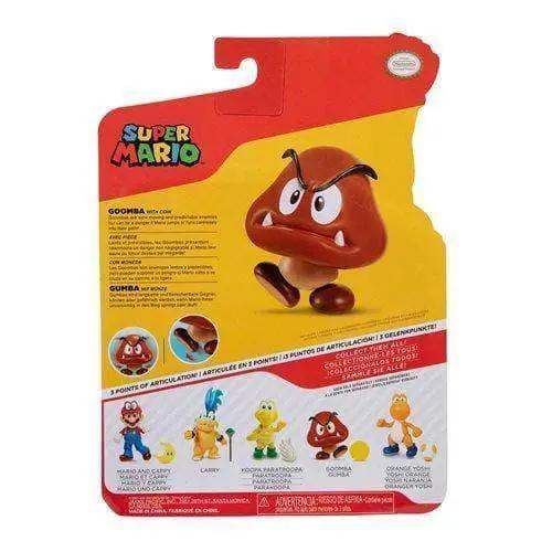 Goomba Action Figure With Coin From World Of Nintendo - ToylandEU