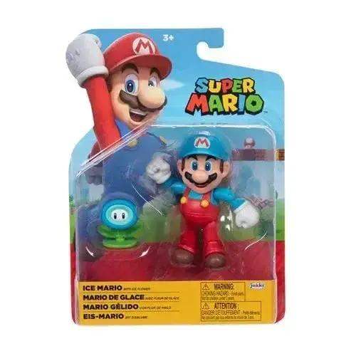 Nintendo 4 Inch Ice Mario Action Figure With Ice Flower - ToylandEU