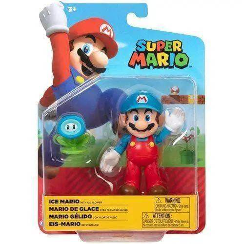 Nintendo Ice Mario 4-Inch Poseable Action Figure With Ice Flower - ToylandEU