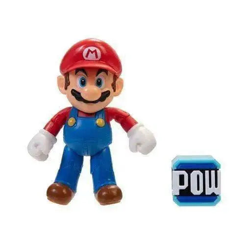 Mario 4-Inch Action Figure with Pow Block Accessory - ToylandEU