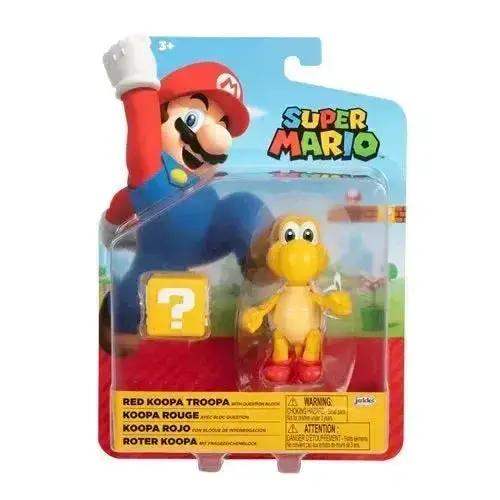 World of Nintendo 4" Action Figure - Red Koopa Troopa with Question Block - ToylandEU