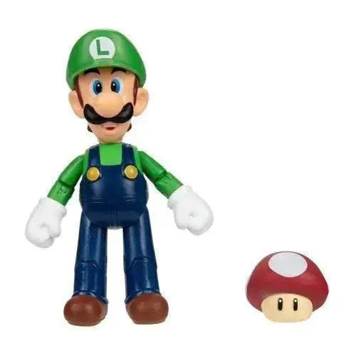 World of Nintendo 4 Inch Luigi Action Figure With Mushroom - ToylandEU