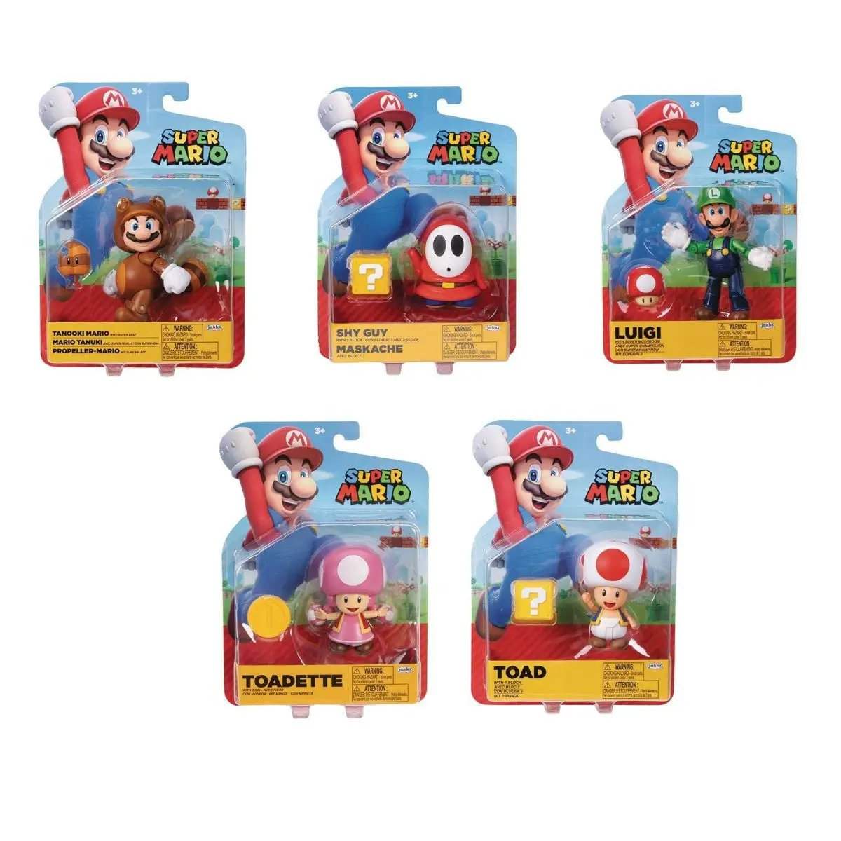 World of Nintendo Mario 4" Action Figure - Select Figure(s) - ToyShnip