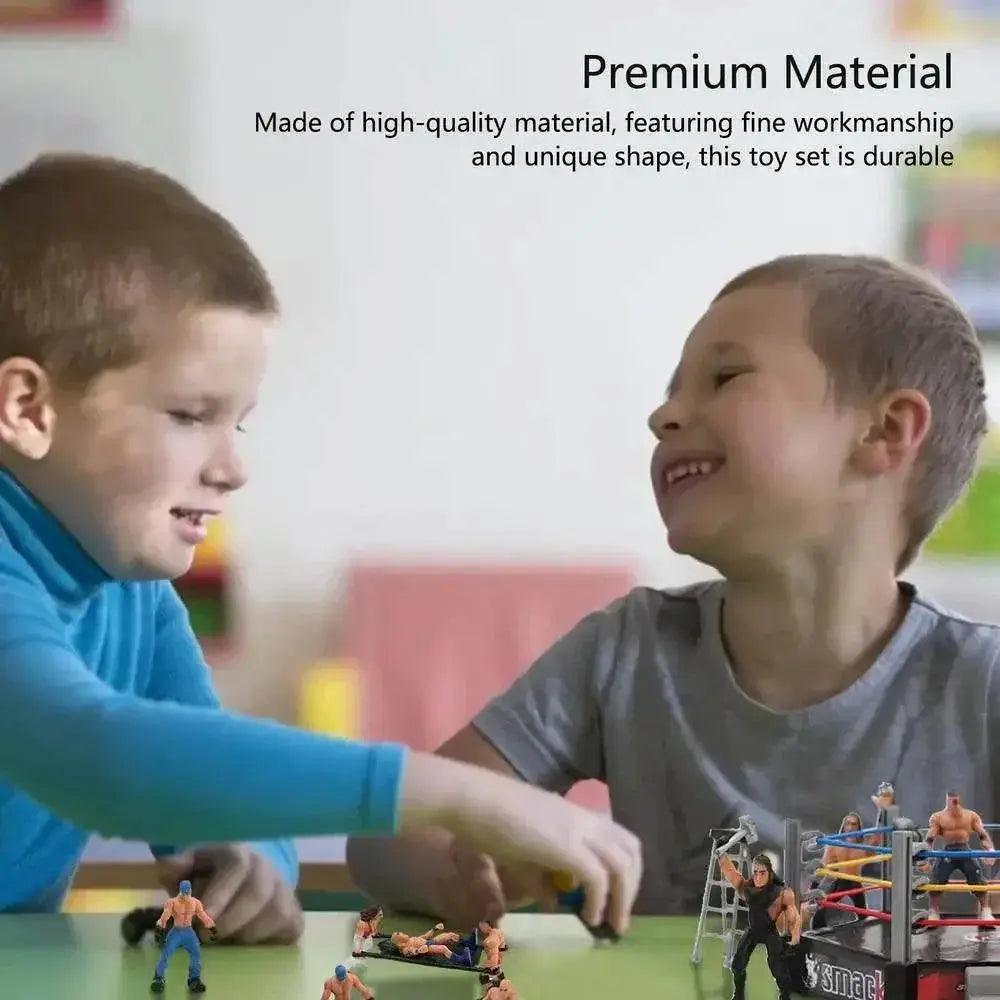  Wrestlers Playset Toys With Ring And Realistic Accessories -  ToylandEU™