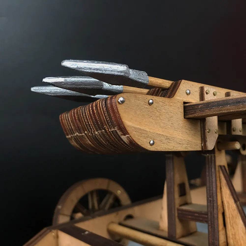 Wu-HOU Ancient Crossbow Chariot 3D Wooden Puzzle Model Kit - DIY Historical Craft Toy - ToylandEU