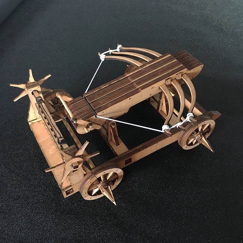 Wu-HOU Ancient Crossbow Chariot 3D Wooden Puzzle Model Kit - DIY Historical Craft Toy - ToylandEU