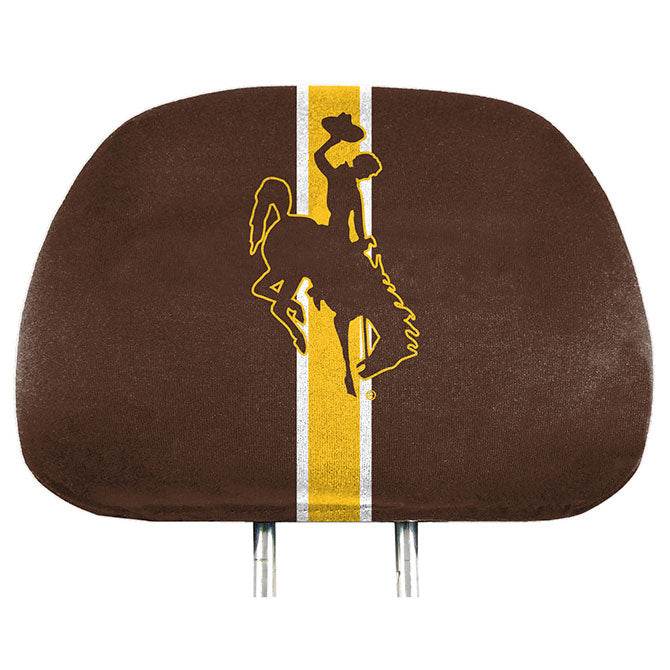Wyoming Cowboys Headrest Covers Full Printed Team Logo - ToylandEU