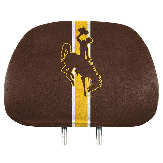 Wyoming Cowboys Headrest Covers Full Printed Team Logo - ToylandEU