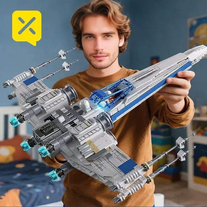 X Wing Starfighter Building Blocks With LED Lights - ToylandEU