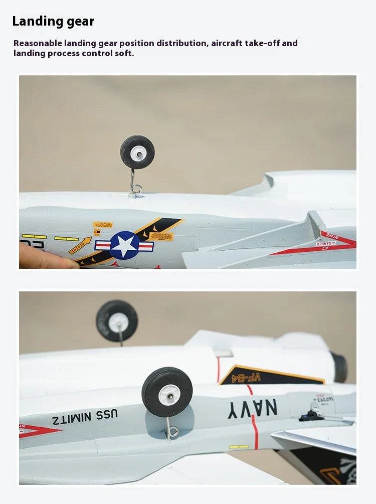 XFly RC Electric Fighter Aircraft Fixed Wing Model Foam Double 40mm F-14 PNP Remote Control Toy for Adults - ToylandEU