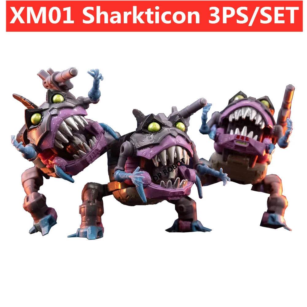 XIAOMO XM-01 Sharkticon Shark Squad: 3 Durable Collectible Figures - ToylandEU