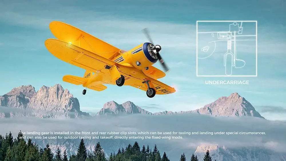  XK A300-Beech D17S 4CH 3D Fixed Wing RC Airplane RTF -  ToylandEU™