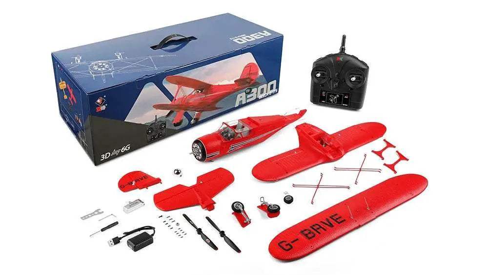  XK A300-Beech D17S 4CH 3D Fixed Wing RC Airplane RTF -  ToylandEU™