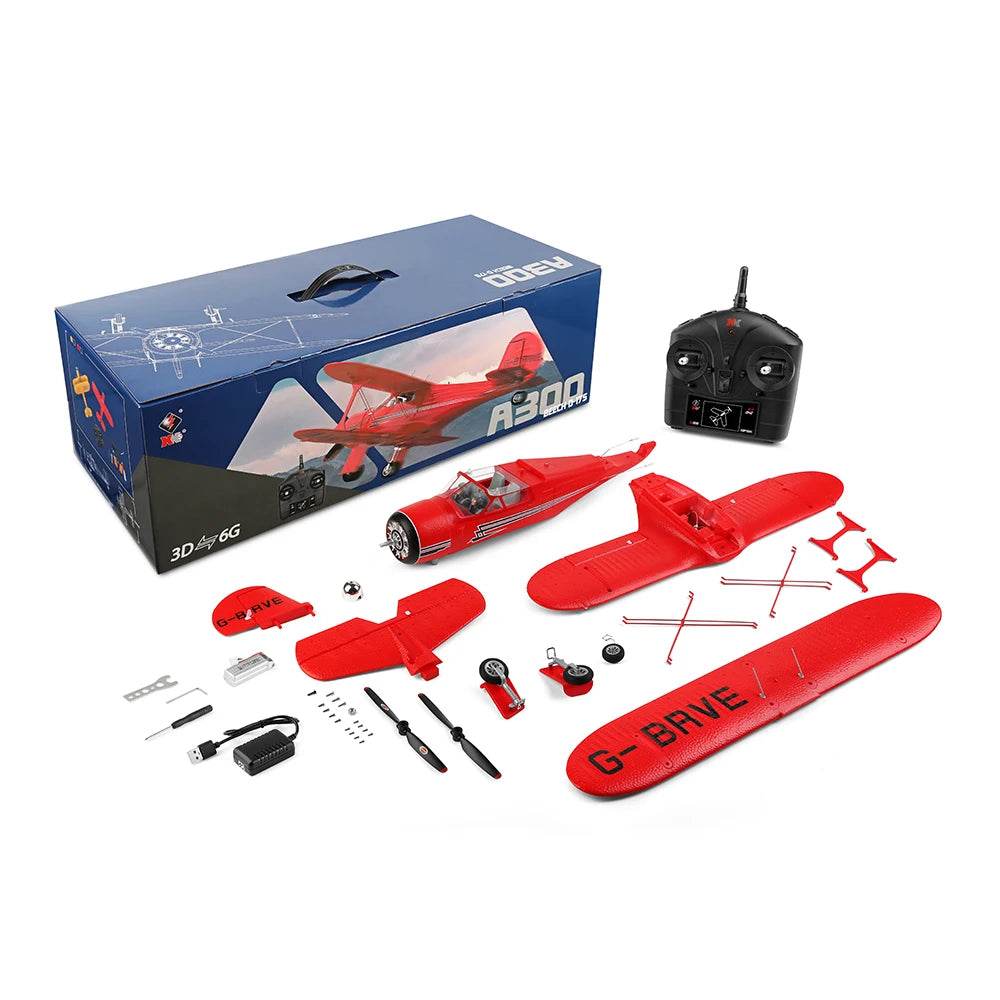 XK A300-Beech D17S 550mm Wingspan 2.4GHz RC Airplane - ToylandEU