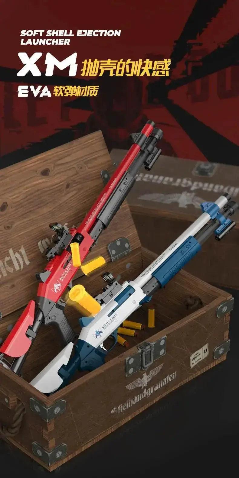  XM1014 Soft Shell Ejection Launcher Toy Rifle Gun Foam Dart -  ToylandEU™