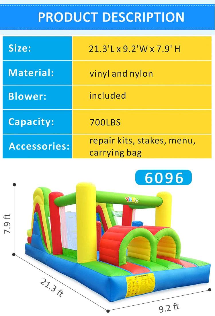YARD Giant Inflatable Jumping Castle Bounce House Slide - ToylandEU