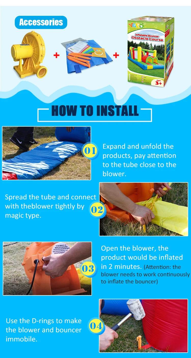 YARD Giant Inflatable Jumping Castle Bounce House Slide - ToylandEU