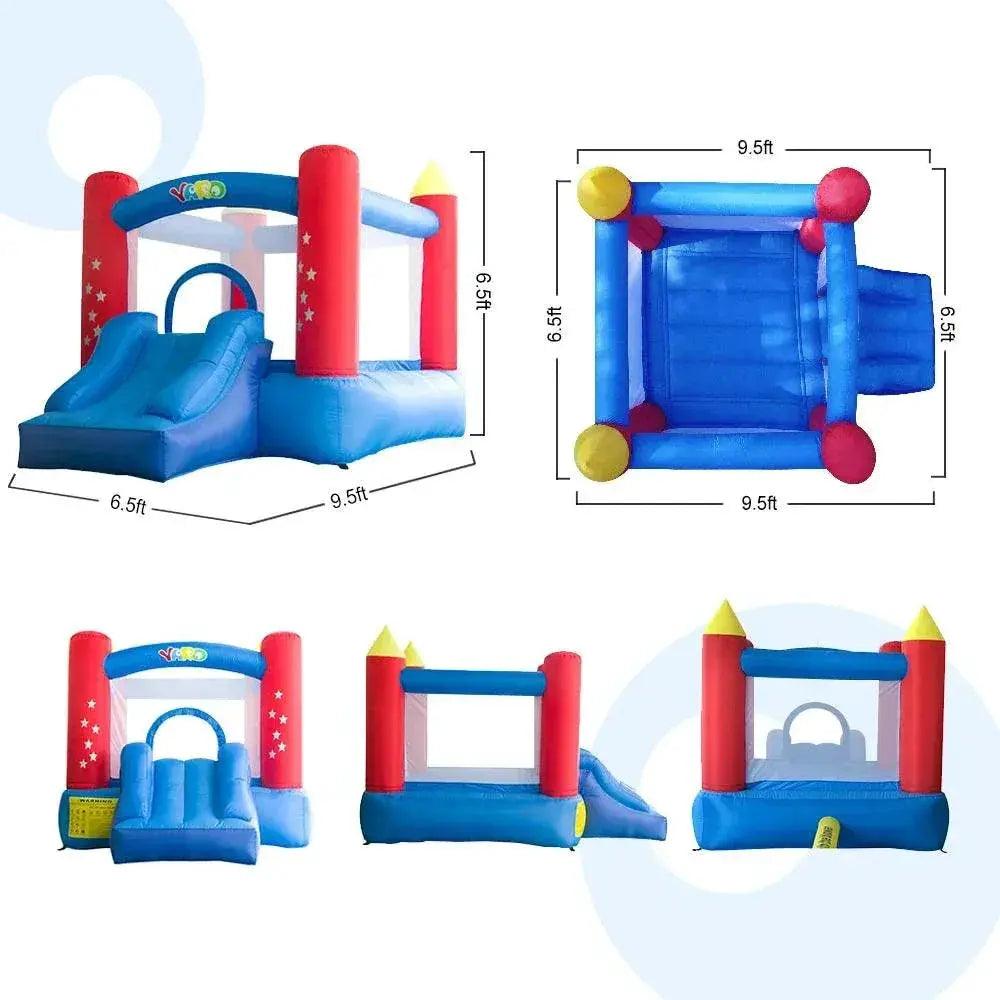  YARD Mini Inflatable Bouncy Castle with Blower - Fun Jumping Trampoline for Kids' Birthday Parties -  ToylandEU™