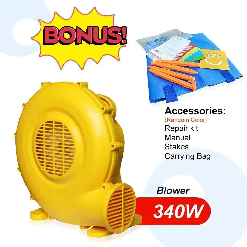  YARD Mini Inflatable Bouncy Castle with Blower - Fun Jumping Trampoline for Kids' Birthday Parties -  ToylandEU™