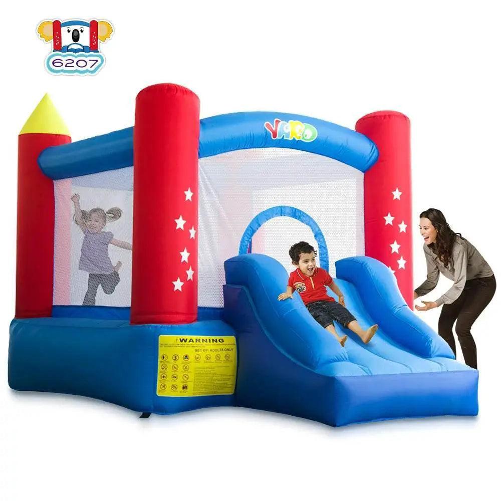  YARD Mini Inflatable Bouncy Castle with Blower - Fun Jumping Trampoline for Kids' Birthday Parties -  ToylandEU™