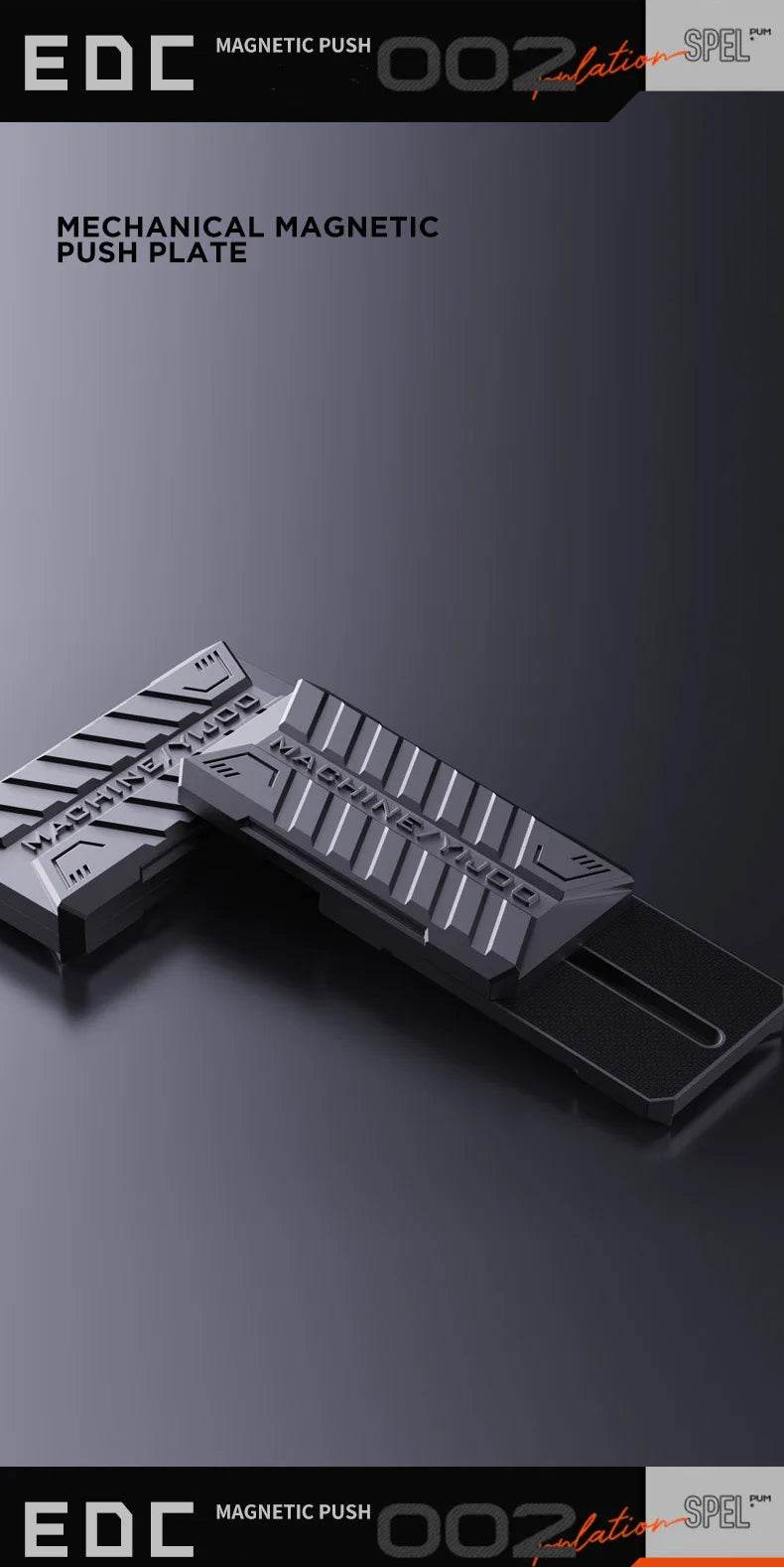 YIJOO Fidget Slider EDC Magnetic Push Slider Toys for Stress Relief - ToylandEU