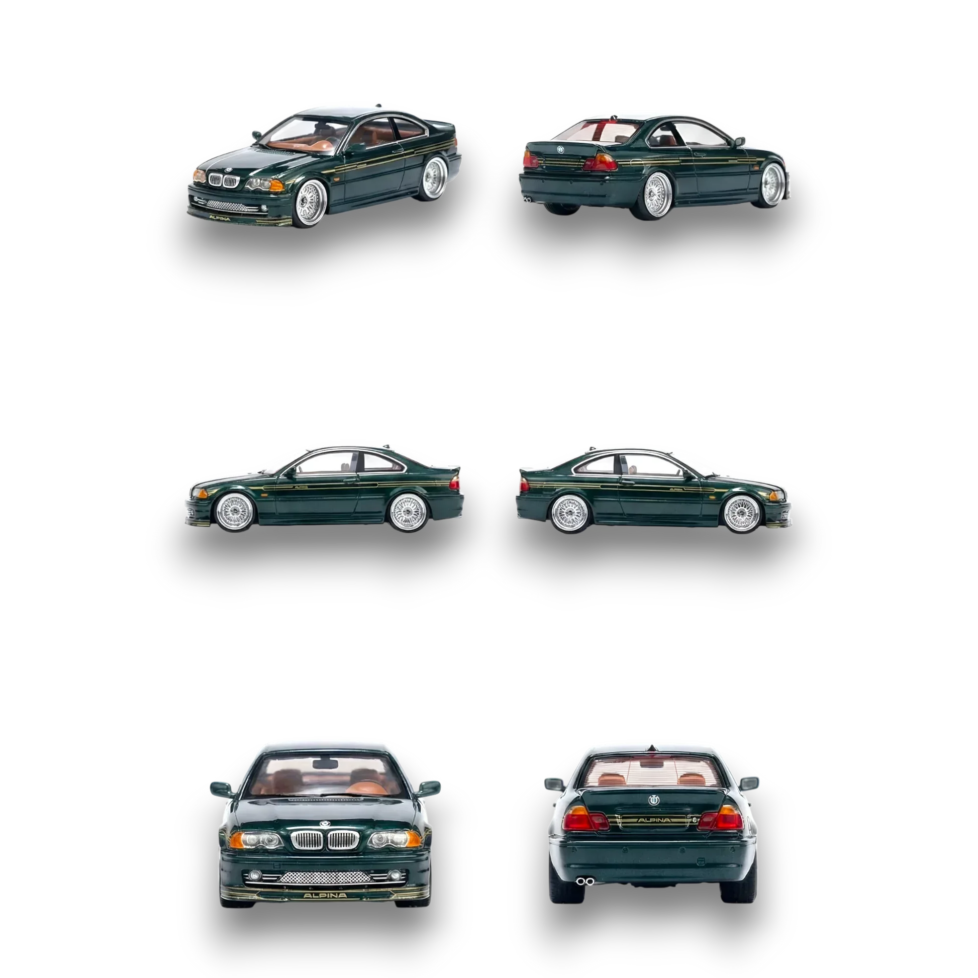 YM Model BMW E46 Alpina B3 British Green 1:64 - ToylandEU