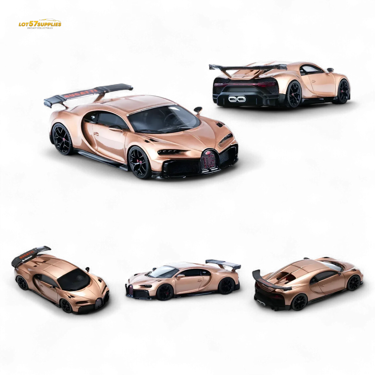 YM Model Bugatti Chiron PUR SPORT in Fantasy Rose Gold Limited to 299 Pcs 1:64 - ToylandEU